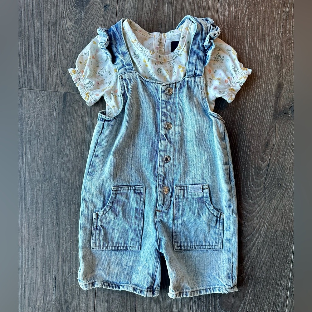 Adorable 2T Denim Blue Overalls